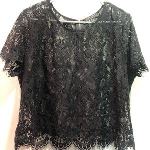 Forever21+ Lace Crop Top